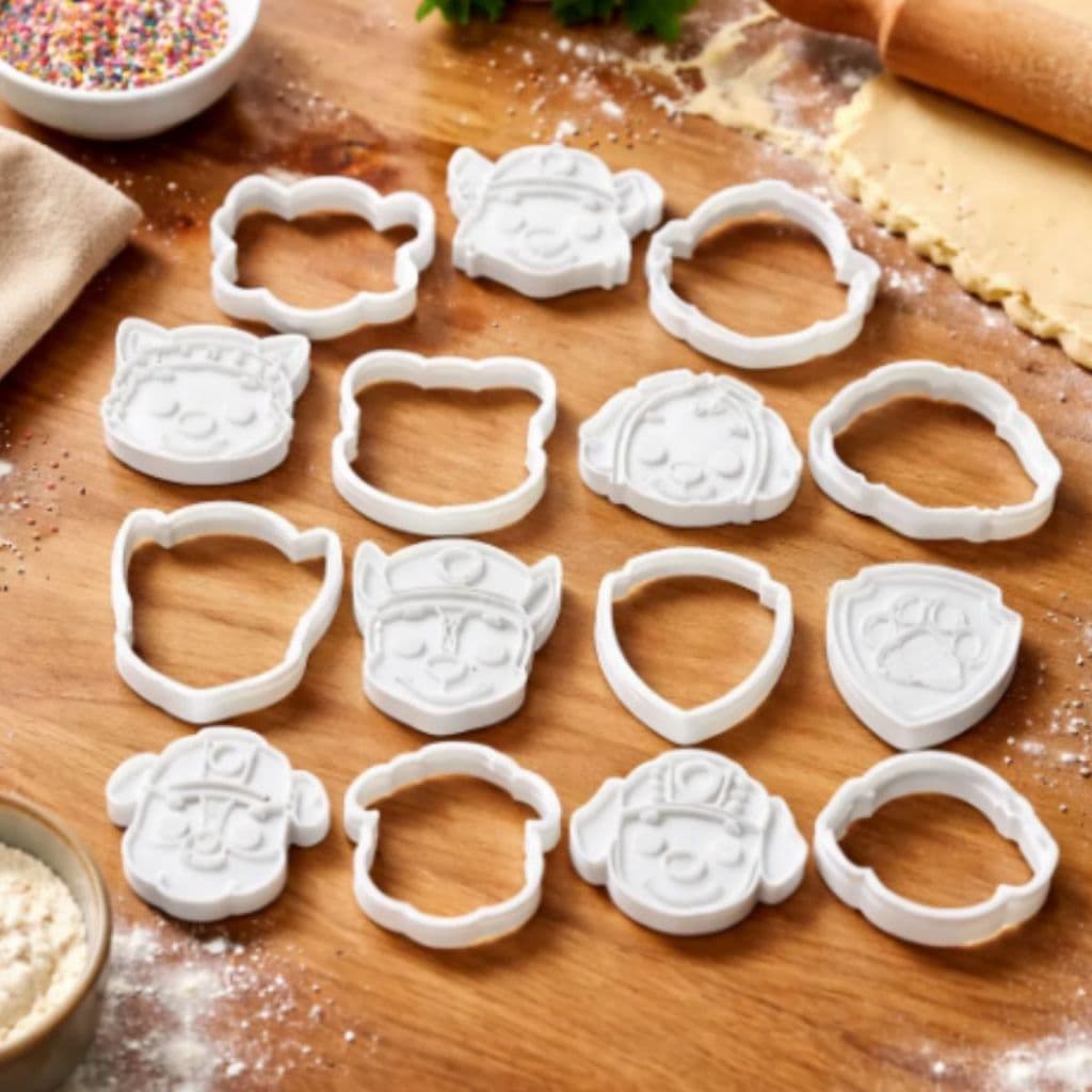 Kit 14 Cortadores Marcadores De Biscoitos Biscui Fondant Massinha Modelar Personagens