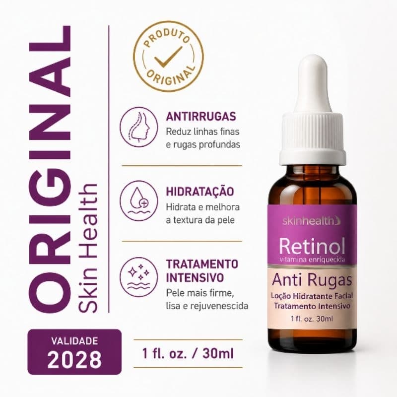 Retino Skin Health Retinol Serum Anti-idade e, Anti-Rugas