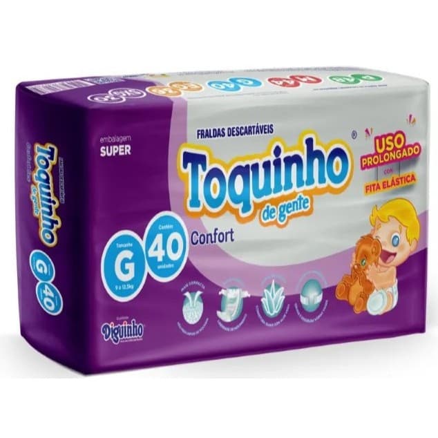 ✨ Fralda Descartável Bebê SXG Toquinho Gel Superabsorvente 💧