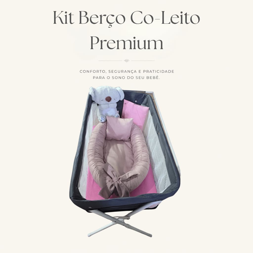 Kit Enxoval Bebê Berço Co Leito + Ninho + Koala Calm