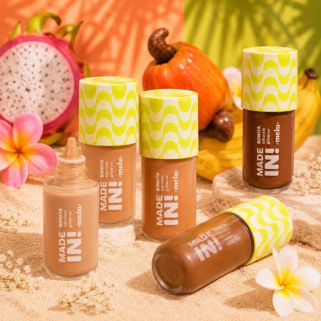 Base Líquida Ruby Rose By Melu Tint Bonita Made In Cobertura Leve Efeito Natural 30ml Maquiagem Make