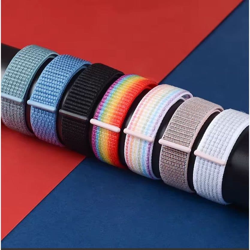 W.BILL Pulseira De Nylon Esportiva Para SmartWatch 20mm E 22mm Envio Imediato