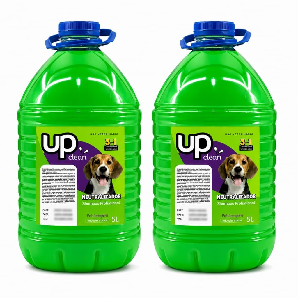 2x Shampoo Neutralizador Pet 3 em 1 para Cachorros e Gatos 5L