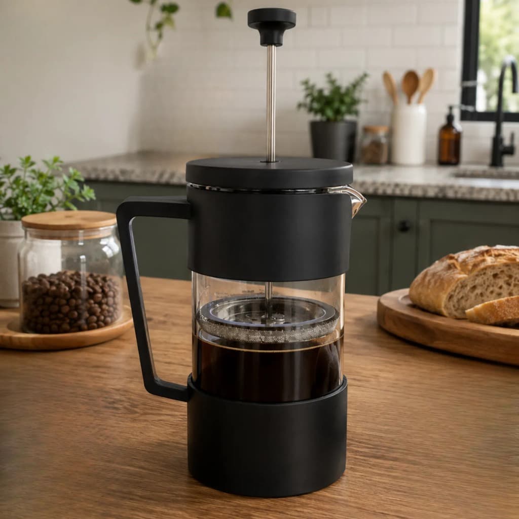 Cafeteira Prensa Francesa Café Expresso Leite Cremoso Cremeira 600ml