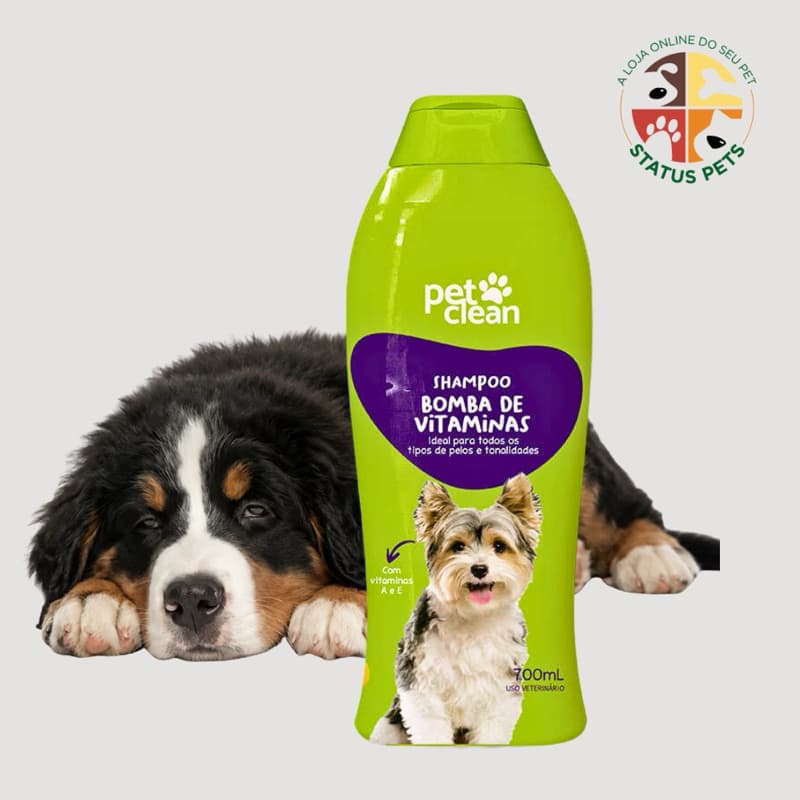 Shampoo para Cães e Gatos Bomba de Vitaminas Pet Clean 700ml