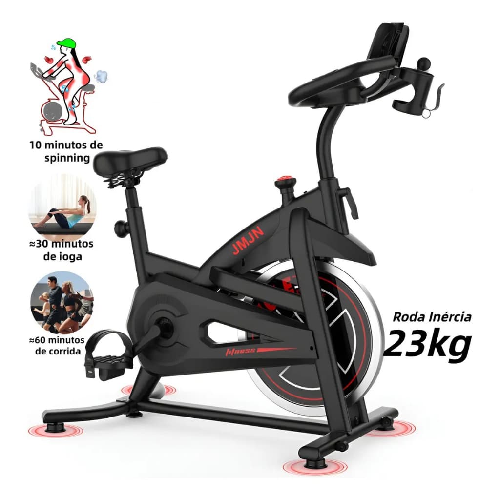 Bike Spinning Para Apartamento 250kg Bicicleta ErgoméTrica MecâNica 23kg Ergometrica ExercíCios Profissio Academia Ergom