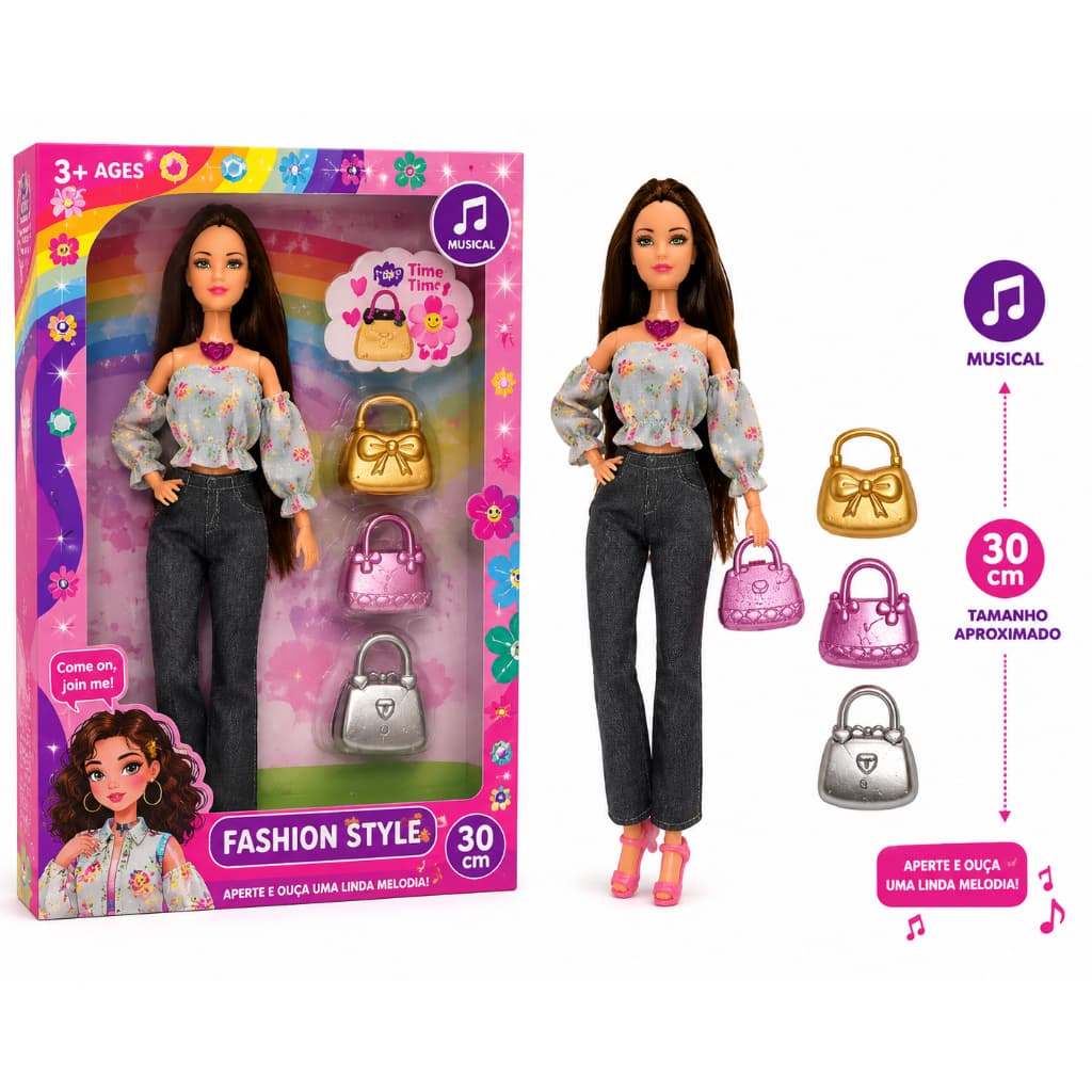 NOVA BONECA FASHION ARTICULADA