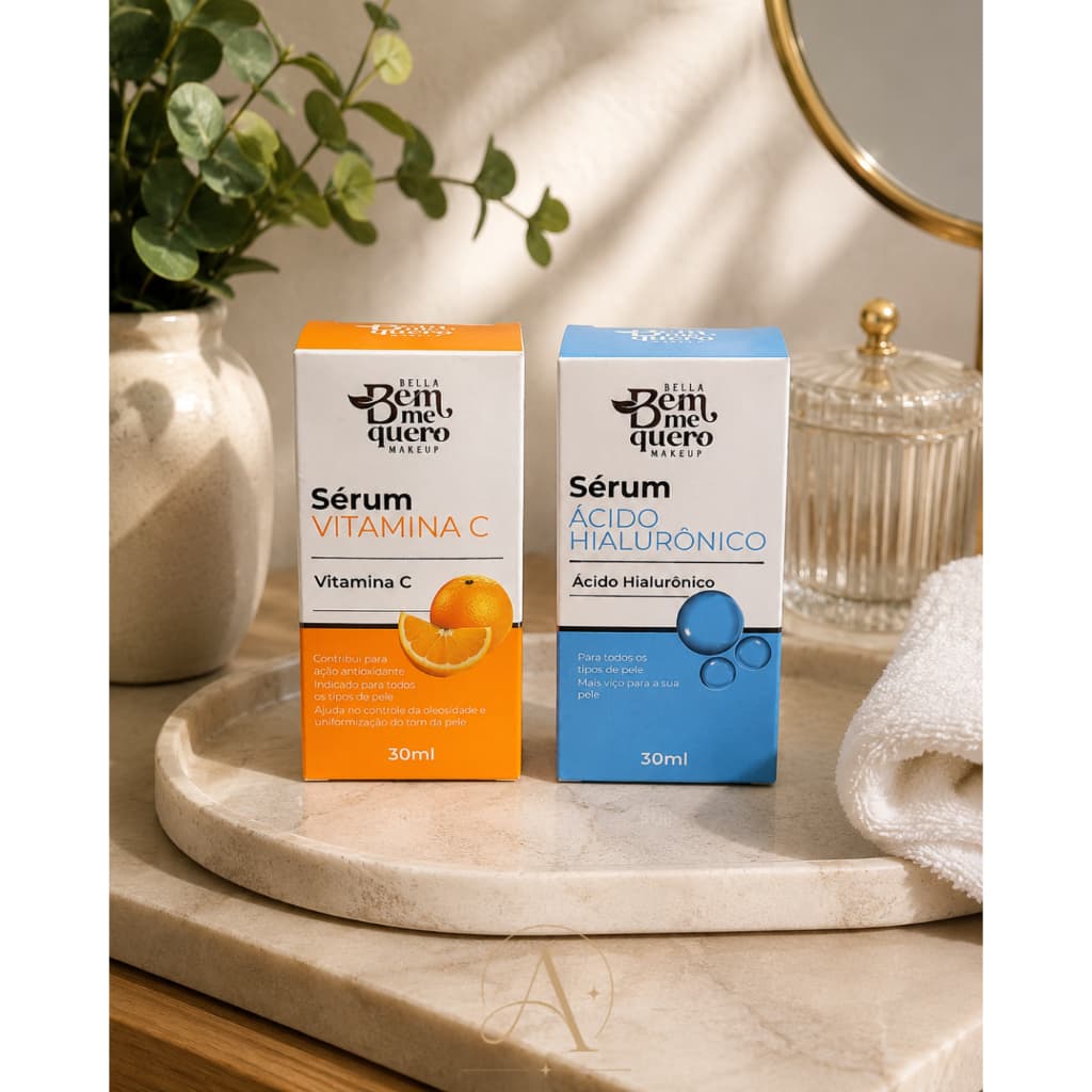Sérum Facial Ácido Hialurônico Vitamina C Bella Bem Me Quero