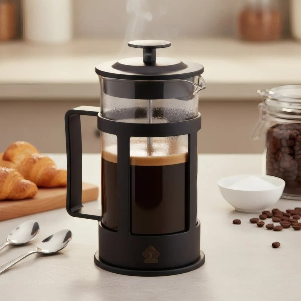 Cafeteira Prensa Francesa Café Expresso Leite Cremoso Cremeira 300ml