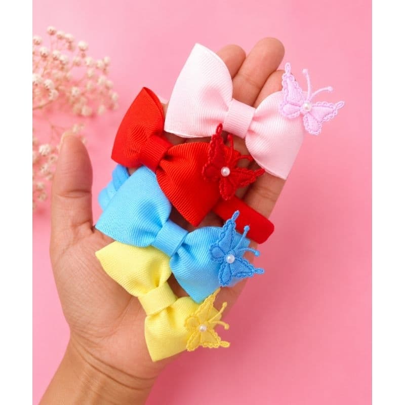 Kit 4 faixinhas de cabelo laços infantil borboleta tiara para bebê faixinhas acessórios maternidade enxoval moda rn
