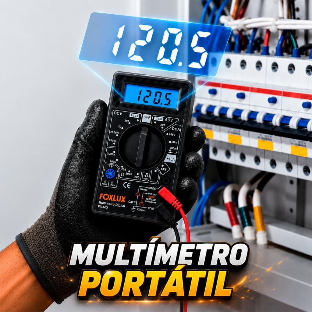Multimetro Digital Capacitância Multimetro Portátil Sinal Sonoro Multímetro Tensão Medidor Corrente