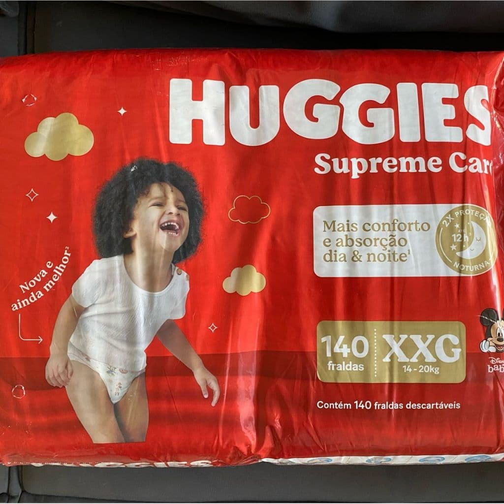 Fralda Descartável Huggies Supreme Care XXG - 140 Unidades