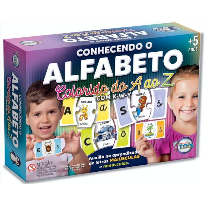 Jogo Brinquedo Didatico Educativo Conhecendo o Alfabeto Brinquedos Toia 12018