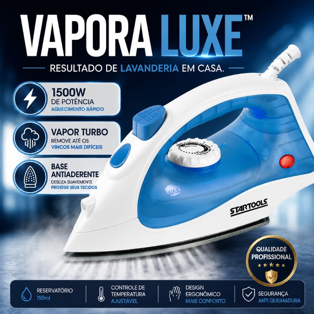Ferro Passar A Vapor Profissional Turbo 220v Alta Pressao Anti Queimadura cores Sortidas