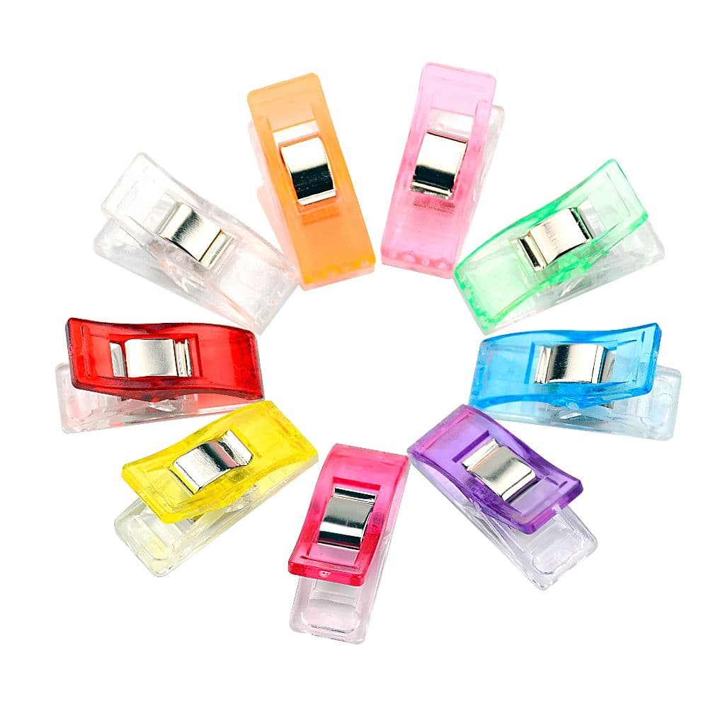 Clips Prendedor de Tecido 6 Unidades para Costura Patchwork Quilting e Alinhavar