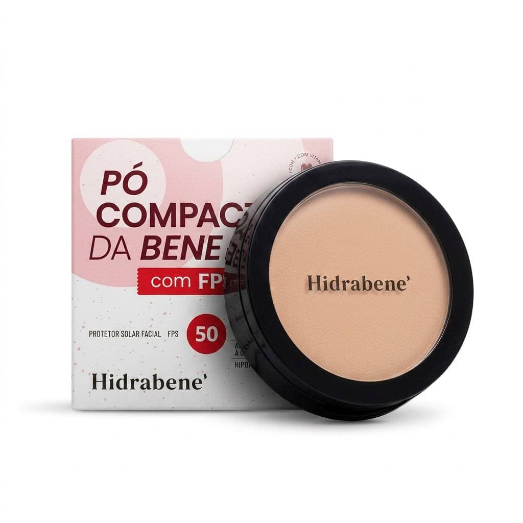 Protetor Solar Facial Hidrabene FPS 50 em Pó Claro