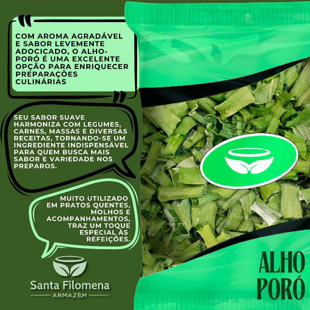 Alho Poró Desidratado: Tempero sofisticado e saboroso, o toque que sua cozinha precisa para pratos refinados