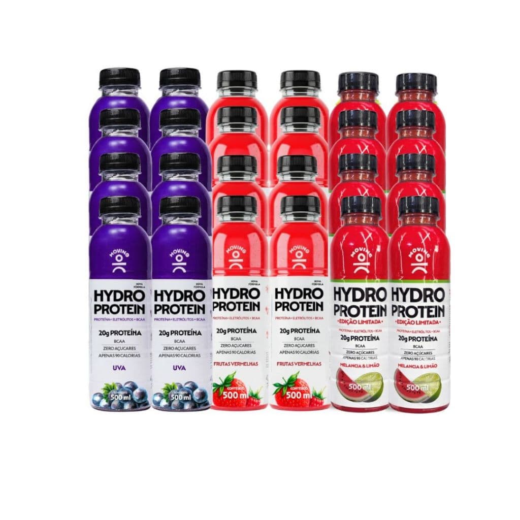 Bebida Hidro Moving Protein Bcaa - Zero Açúcar 24x500ml