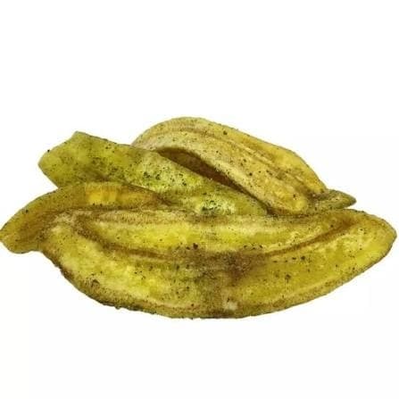 Chips de Banana Salsa e Cebola a Granel Snack Crocante Petisco Salgado Saudável