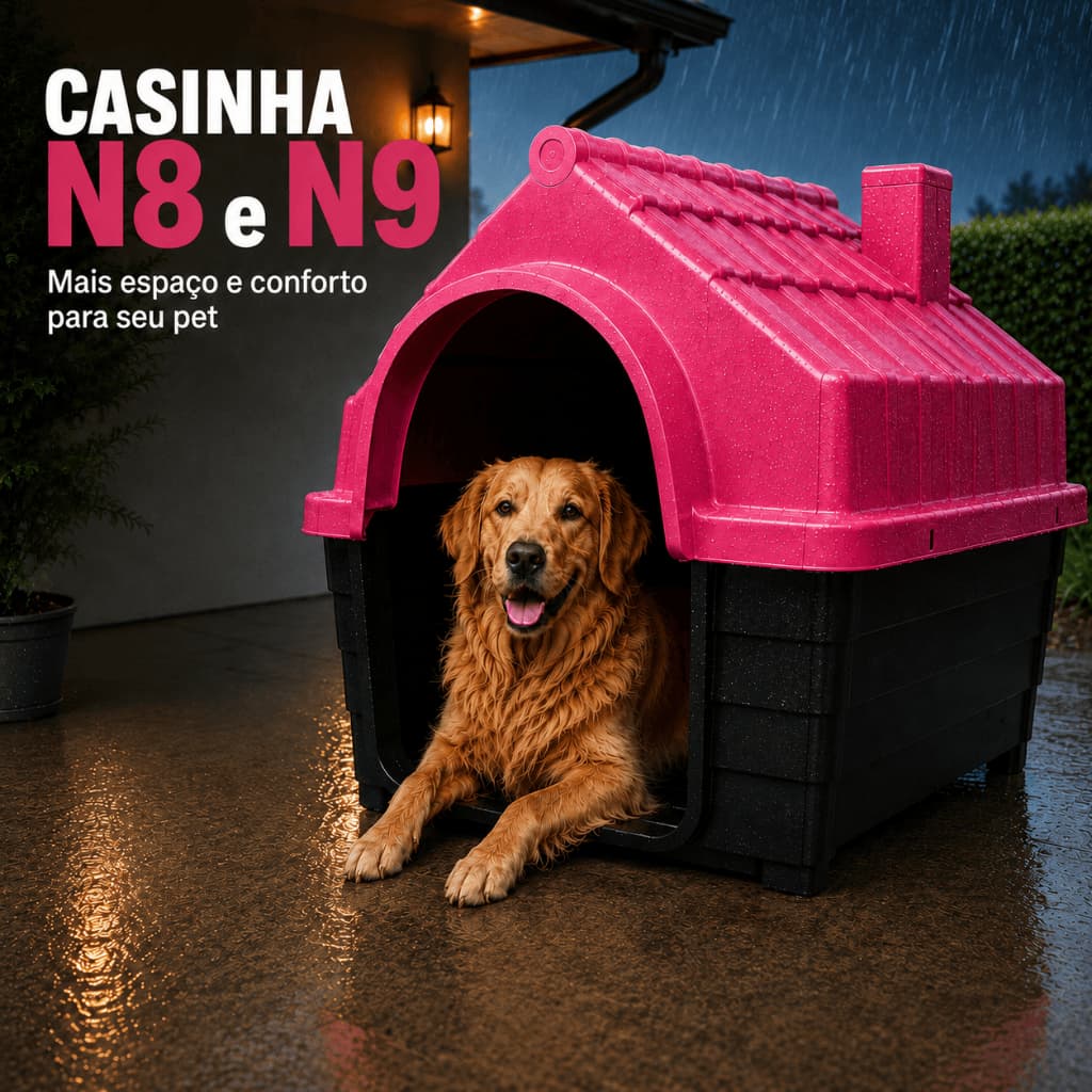 CASA CASINHA CACHORRO - CÃES -  PETS N8 N9 - PORTES MEDIOS - GRANDES | PRONTA ENTREGA