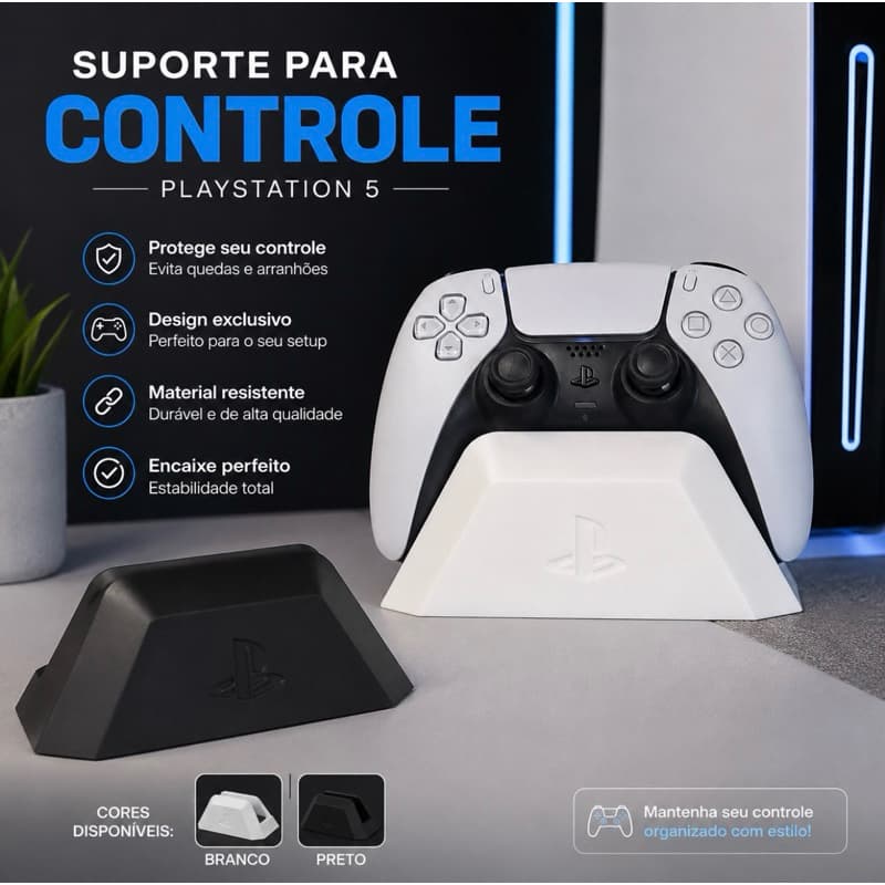 Suporte para Controle PS5 | 3D | Vídeo Game