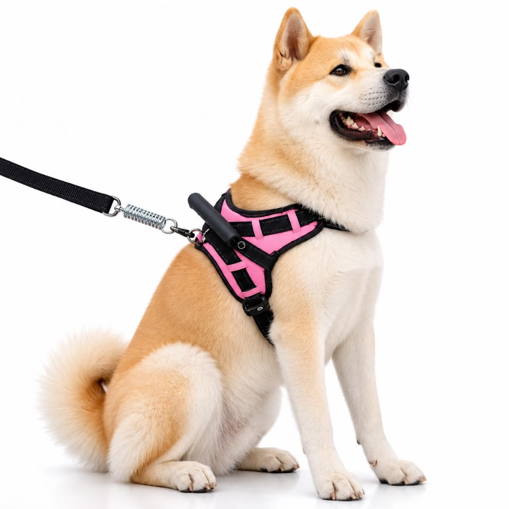 Coleira pra Cachorro Regulável com Guia Cães Peitoral Spike Rottweiler Husky Siberiano Akita American Bully