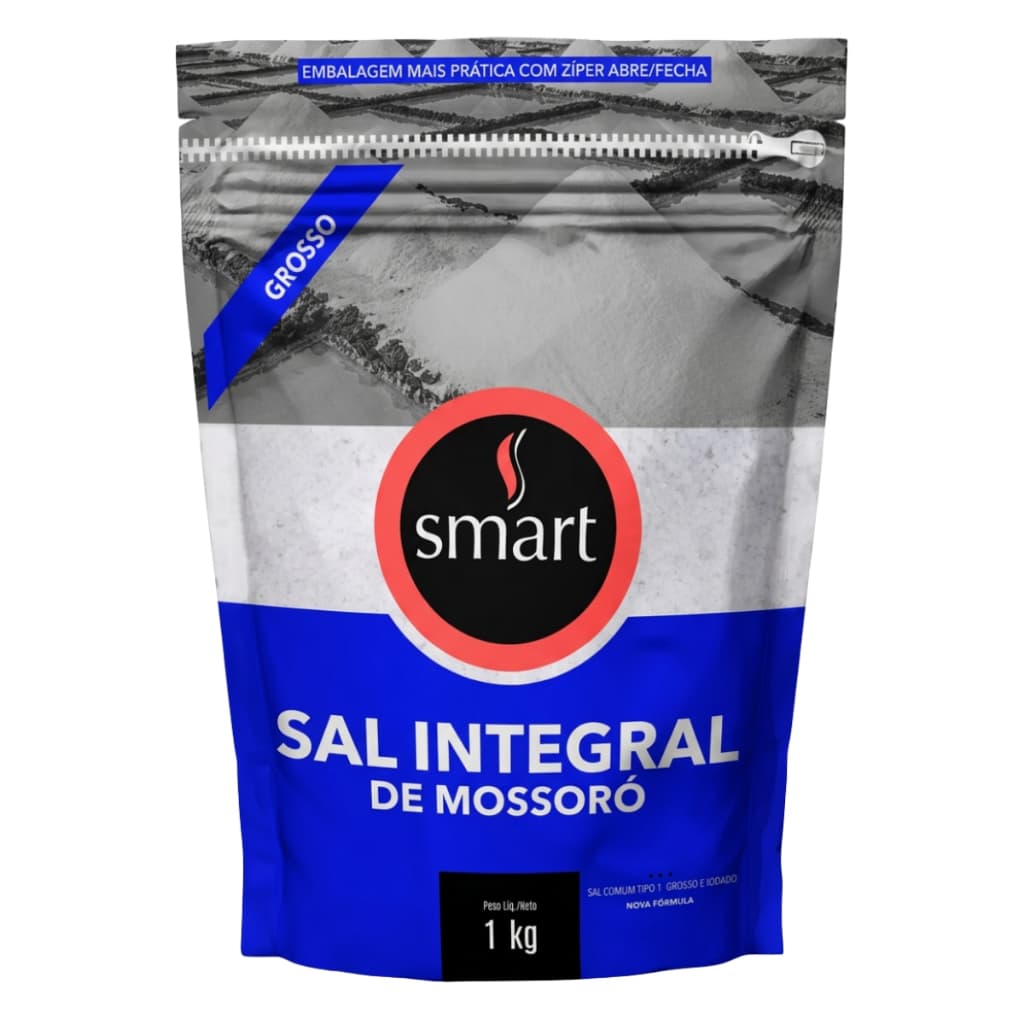 Sal Marinho Integral De Mossoró Grosso Smart 1kg