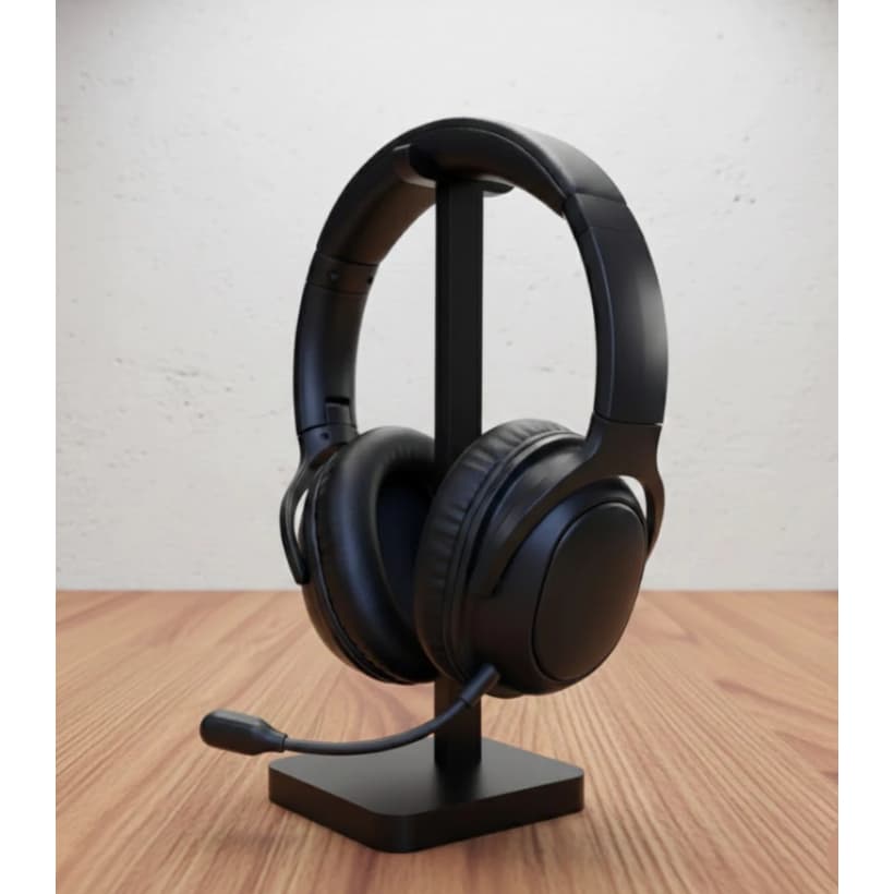 Suporte  para Fone Headset Gamer Preto para computador/Notebook Universal