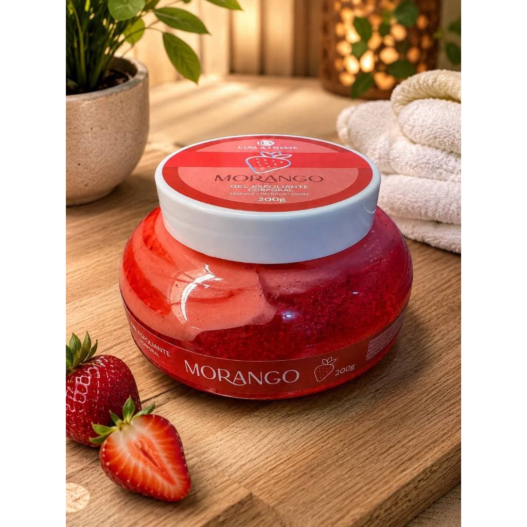 Geleia Hidratante 200g Morango Refrescante Corporal /Hidratante Corporal Morango Toque Sedoso 200g