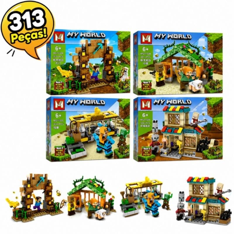 Blocos de Montar Grande Lego My World Fazenda e Rancho - Sembo
