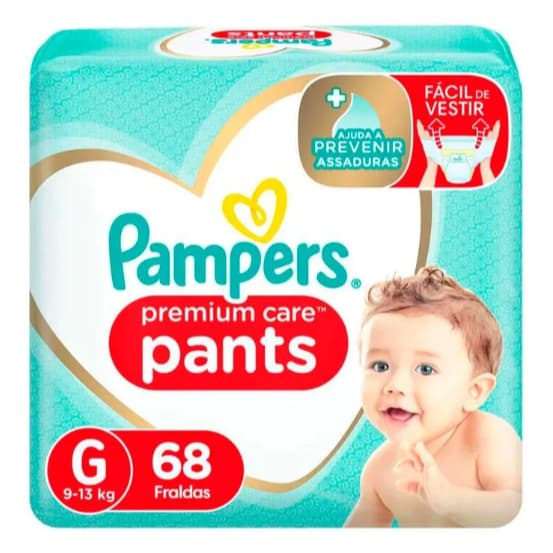 Fralda Pampers Pants Premium Care 68 Unidades