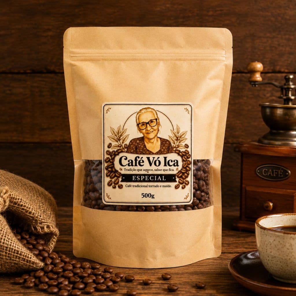 Café Especial Em Grão Arara Vó Ica 500gr 100% Arábica Torra Média