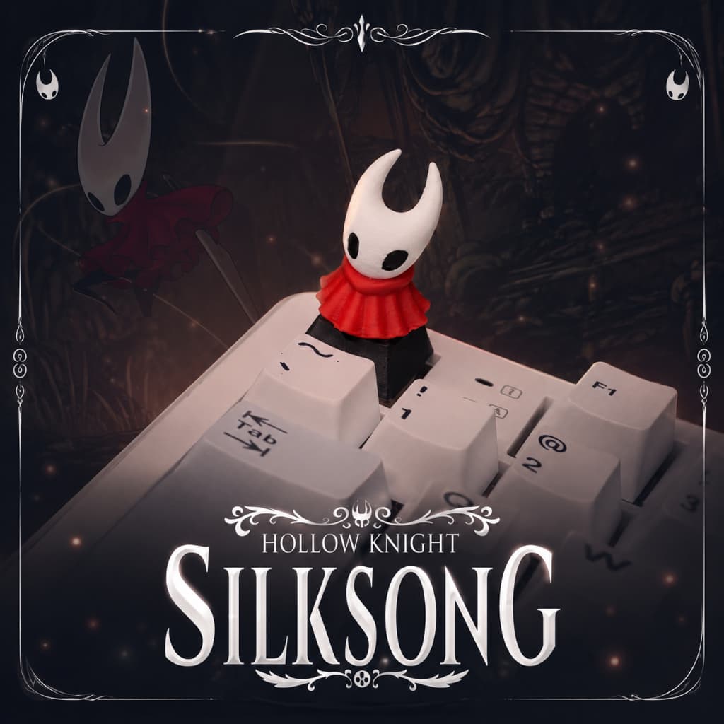 Keycap Hornet Hollow Knight Silksong Game  - Tecla para Teclado Mecânico Gamer