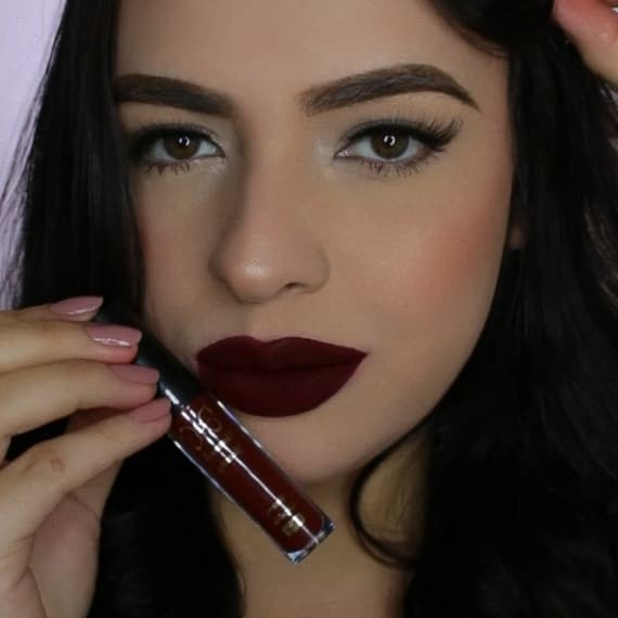 Kit 3 Batons Liquido Matte Hannah Beauty Bella Bordo Nao Transfere Vegano Longa Duracao