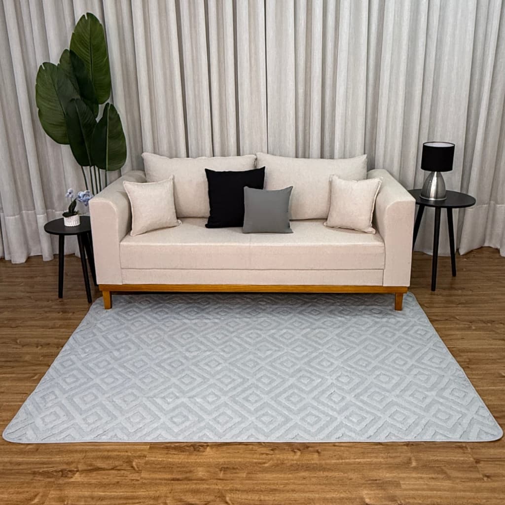 Tapete Jacquard Conforto Antiderrapante Sala 2,00m x 1,40m