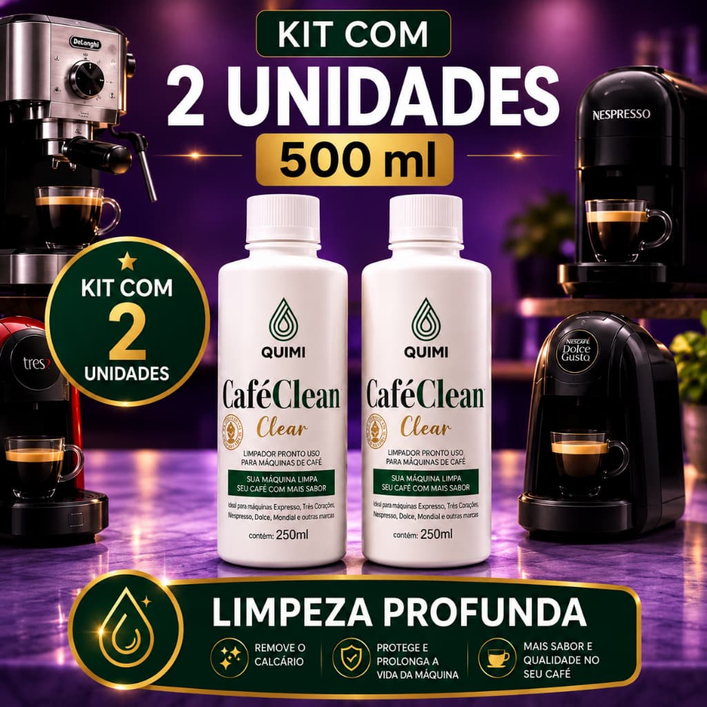 Kit 2 Descalcificante Cafeteira Expresso Nespresso 500ml