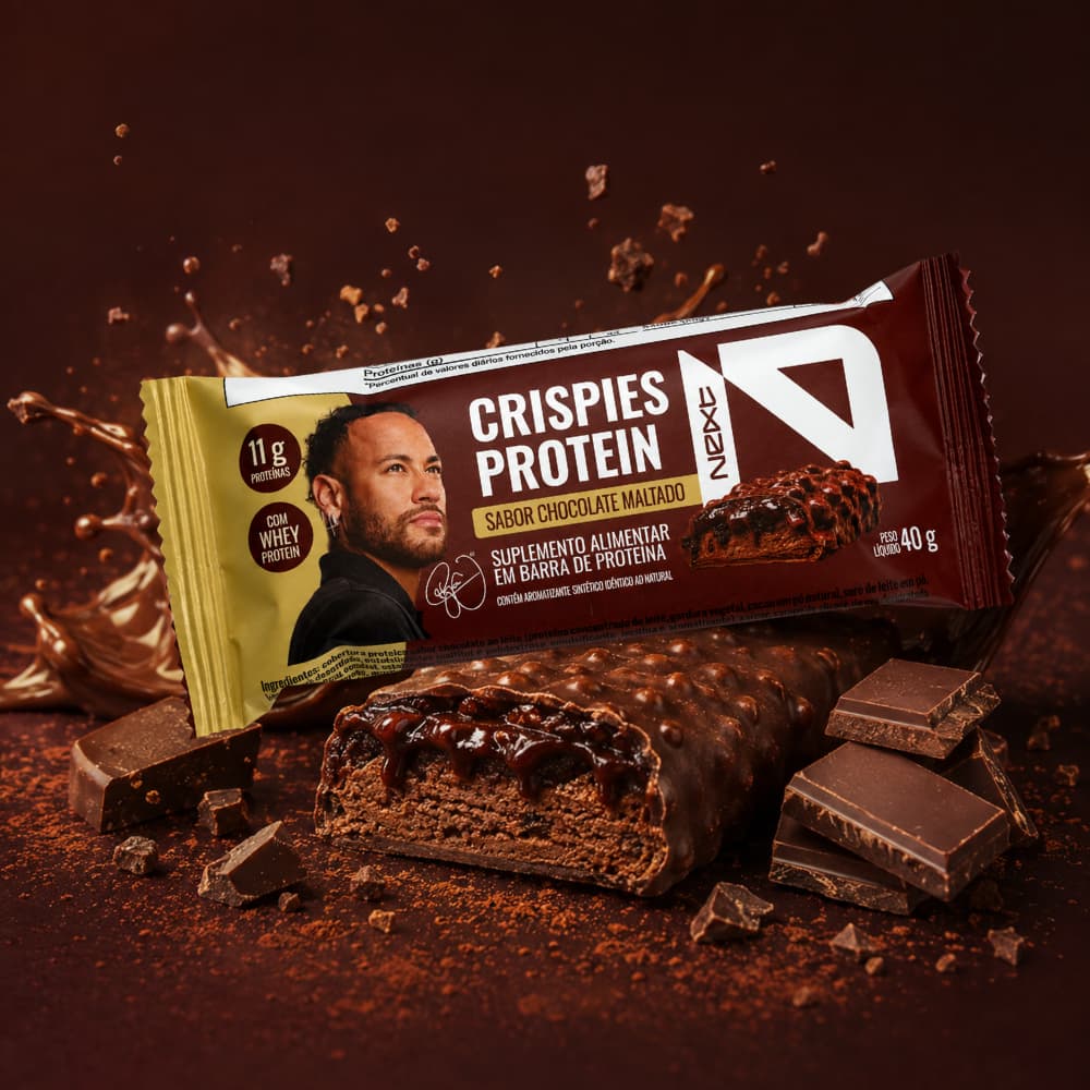KIT Crispies Protein Chocolate Maltado 6 Barrinhas Whey 40g - Next10