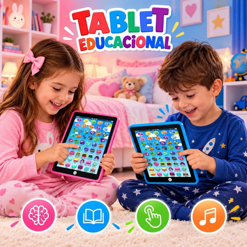 Brinquedo Tablet Infantil Educativo Interativo Bilingue Tamimu Toys