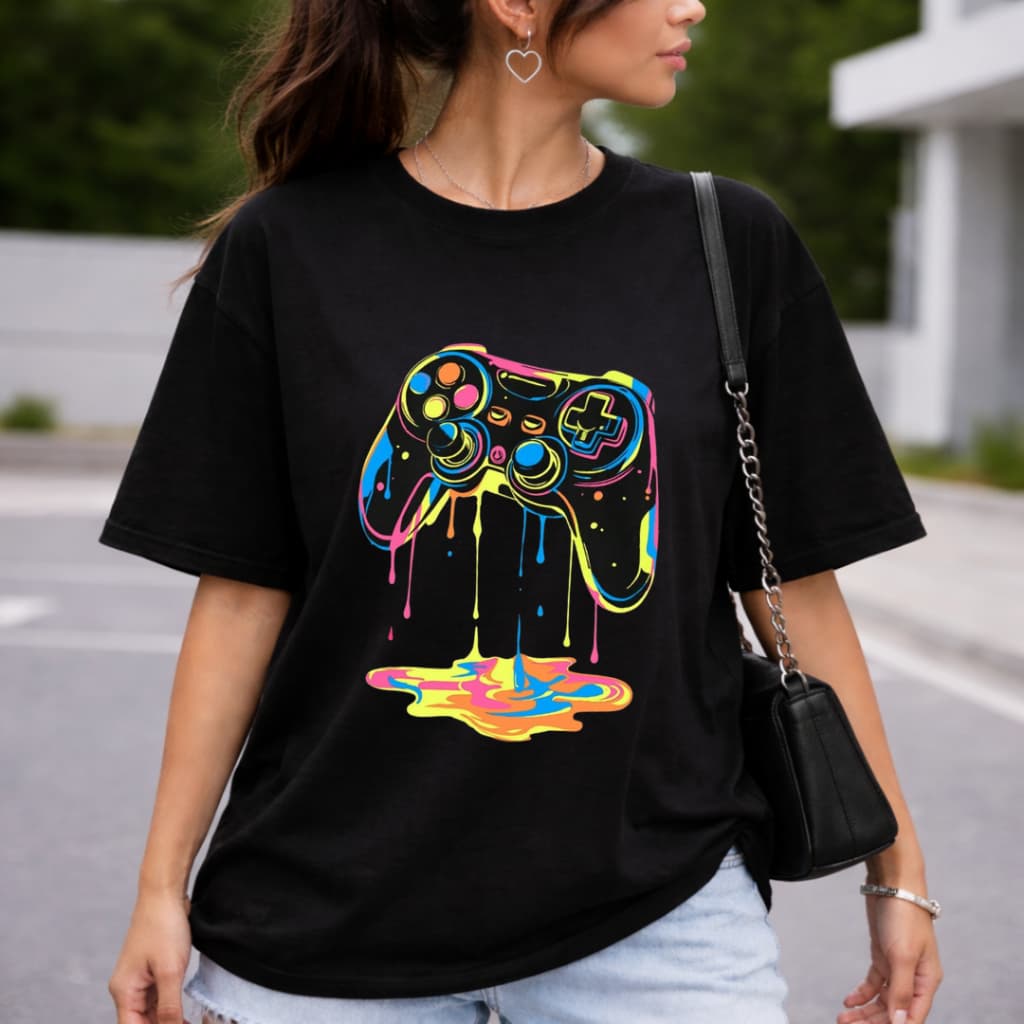 Camiseta Unissex Controle Gamer Games Jogos Video Game Camisa Streetwear Casual Básica Personalizada