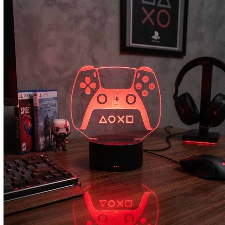 Luminária LED 3D Controle de videogame 2, Ps5  / Decoração - Controle de videogame, manete, gamer