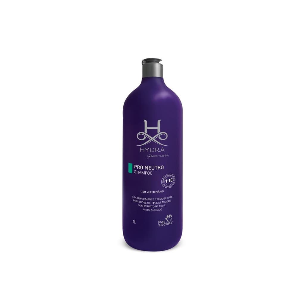 Shampoo Pet Cães Gatos Neutro Hydra Groomers 1L Diluição 1:10 Shampoo Pet Neutro 1 Litro Para caes