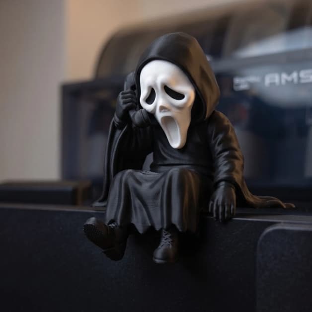 Pânico - Miniaturas para Monitor – Decoração Criativa para Setup PC Gamer/Office - Placa de vídeo - Ghostface
