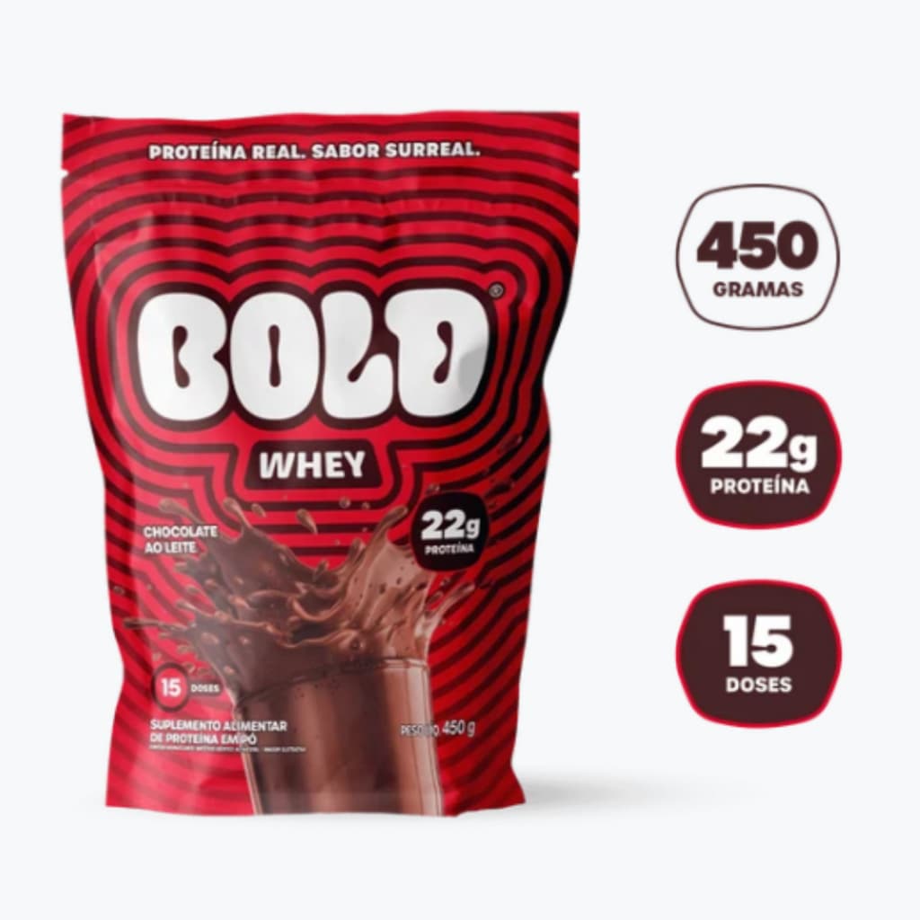 Whey Protein Bold 3W Chocolate 450g - Produto Original