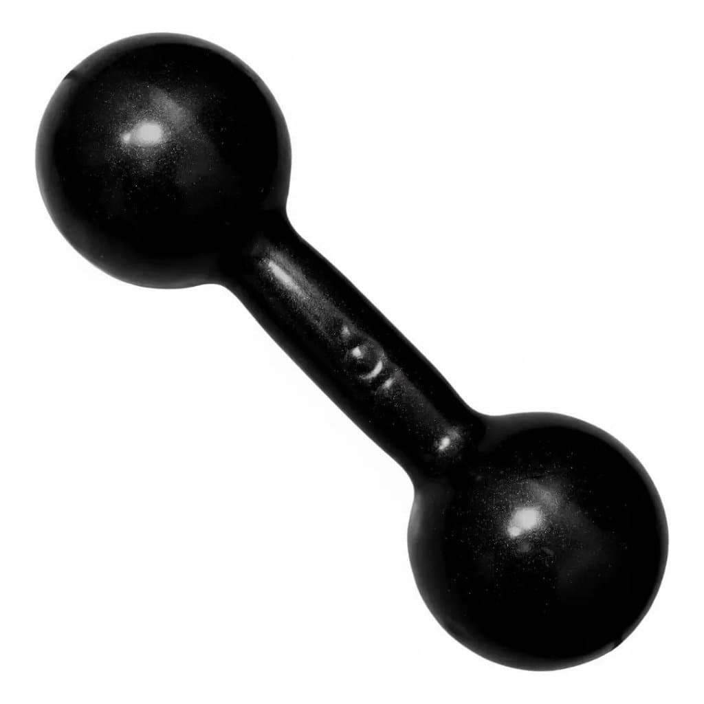 Halter 6kg Emborrachado Musculação Academia Treino Peso Anilha Halter Fitness Exercícios Ferduor Físicos Esporte