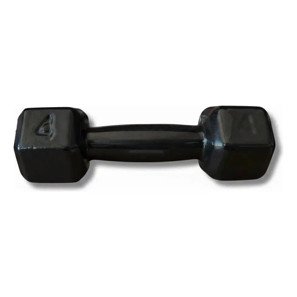 Halter 4Kg Emborrachado Musculação Academia Treino Peso Anilha Halter Fitness Exercícios Ferduor Físicos Esporte