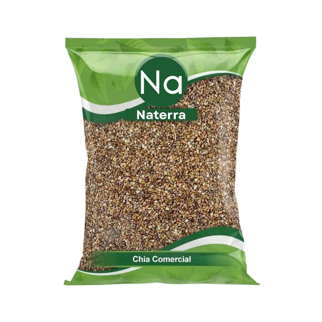 Chia Semente 100% Natural Rica em Fibras Grãos Selecionados Alta Qualidade Para Alimentação Saudável 1KG Pura
