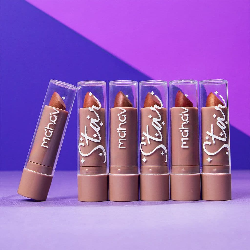 Batom cremoso Star Mahav Matte Longa Duração Alta Pigmentação