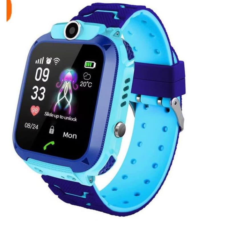 SmartWatch Relógio Inteligente Infantil Criança Q12 Localização Chamadas SOS - Android e iOS - Azul