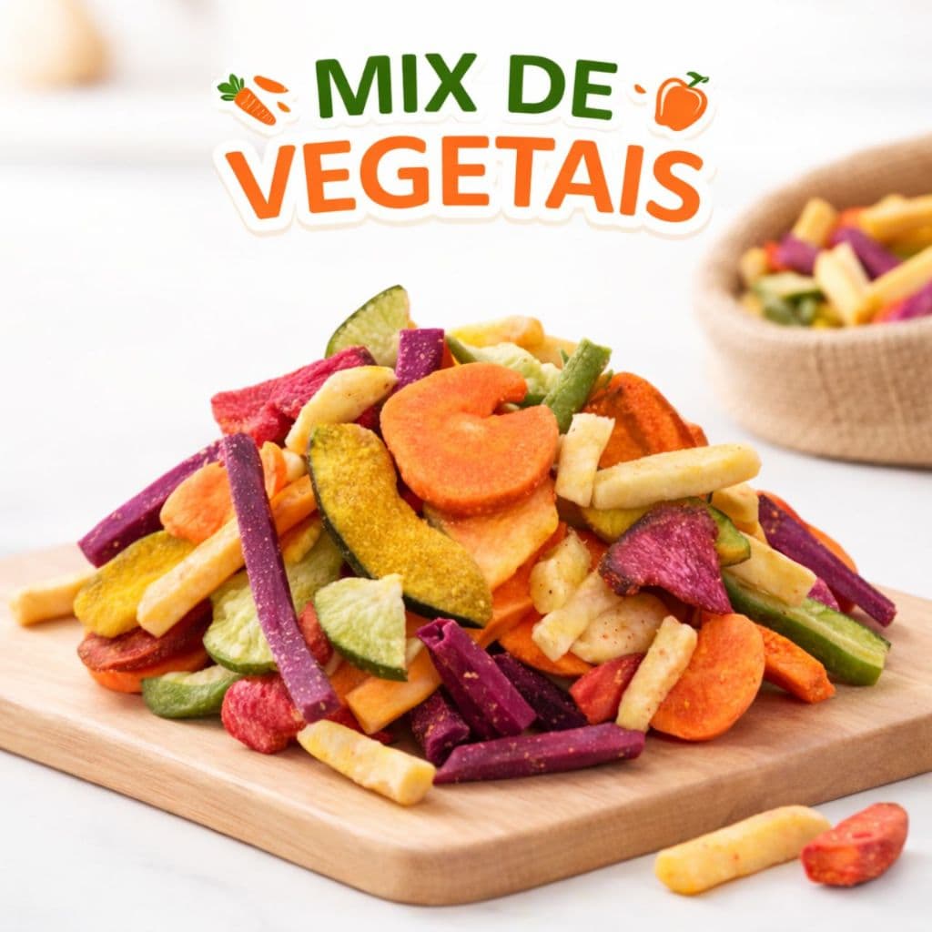 Mix de Vegetais Desidratados Crocantes – Snack Saudável Natural Sem Conservantes | Ideal para Lanches e Receitas