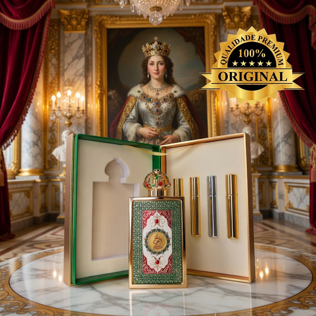 Lattafa Queen of Arabia Eau de Parfum Feminino Árabe Luxuoso e Marcante importado original